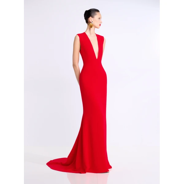 Solace London The Althea Maxi Dress in Red
