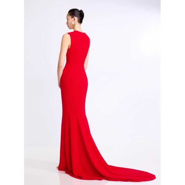 Solace London The Althea Maxi Dress in Red
