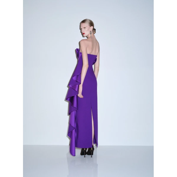 Solace London The Andress Maxi Dress in Deep Orchid