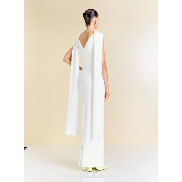 Solace London The Annie Maxi Dress in Cream
