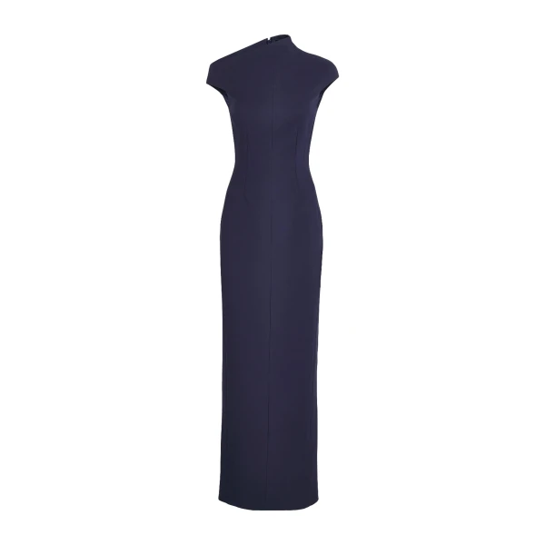 Solace London The Arion Maxi Dress in Navy | Maxi Dresses | Coveti