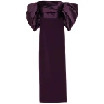 Solace London The Arla Maxi Dress in Aubergine | Maxi Dresses | Coveti