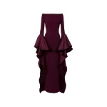 Solace London The Astria Maxi Dress in Grape | Maxi Dresses | Coveti