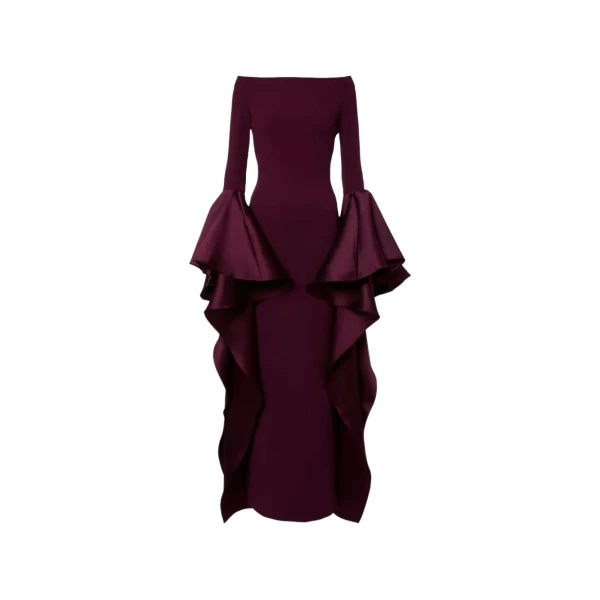 Solace London The Astria Maxi Dress in Grape | Maxi Dresses | Coveti