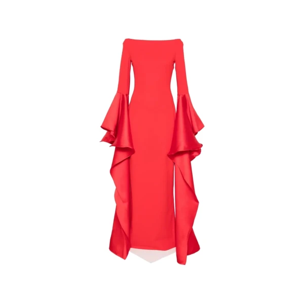 Solace London The Astria Maxi Dress in Red | Maxi Dresses | Coveti