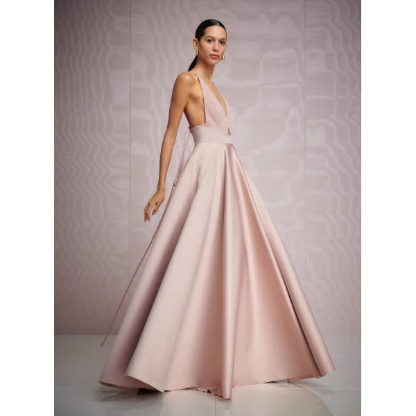 Solace London The Avallon Maxi Dress in Oyster