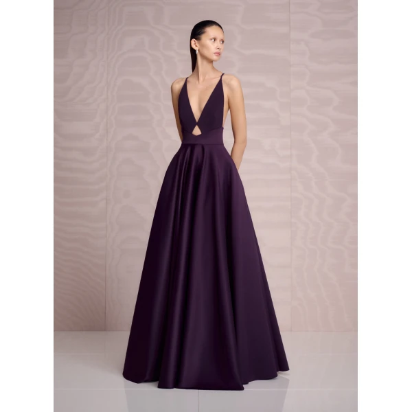 Solace London The Avallon Maxi Dress in Plum