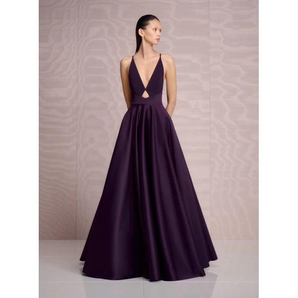 Solace London The Avallon Maxi Dress in Plum