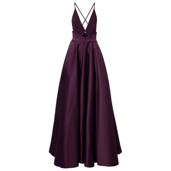 Solace London The Avallon Maxi Dress in Plum | Maxi Dresses | Coveti