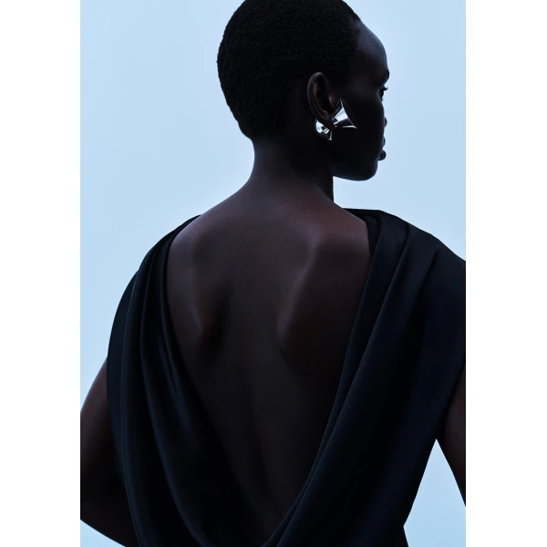 Solace London The Barbeau Maxi Dress in Black