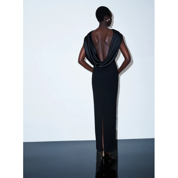 Solace London The Barbeau Maxi Dress in Black