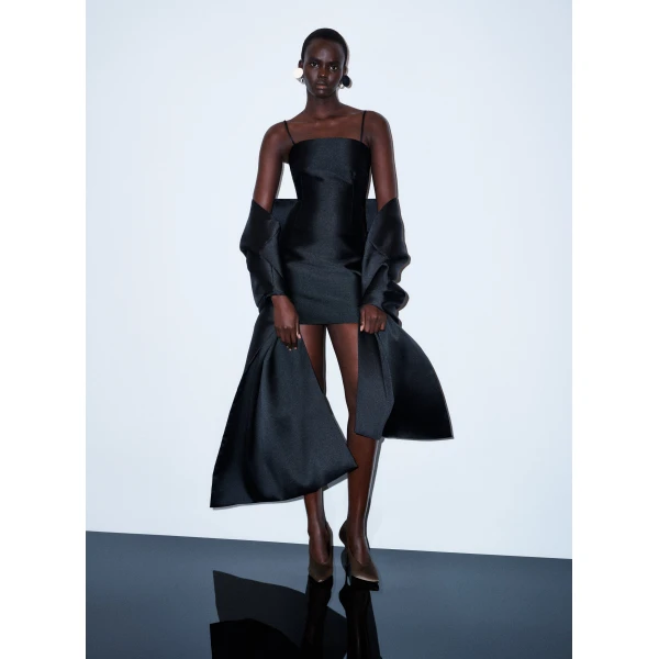 Solace London The Bessette Mini Dress in Black