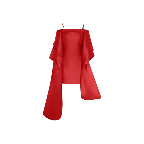 Solace London The Bessette Mini Dress in Red | Mini Dresses | Coveti