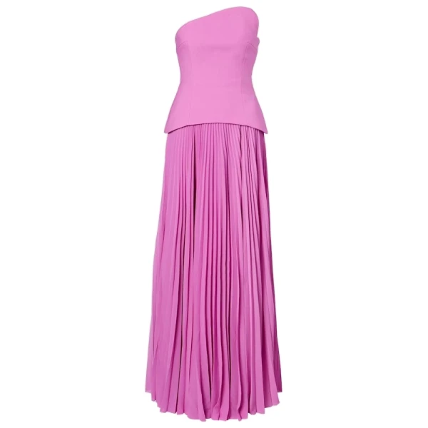 Solace London The Britt Maxi Dress in Berry Pink | Maxi Dresses | Coveti
