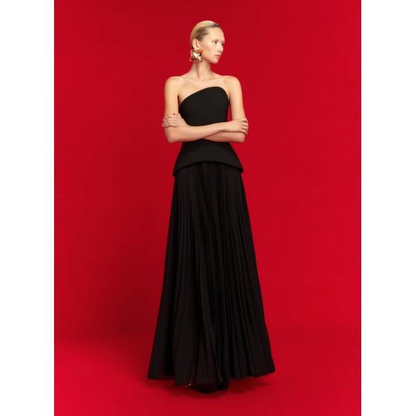 Solace London The Britt Maxi Dress in Black