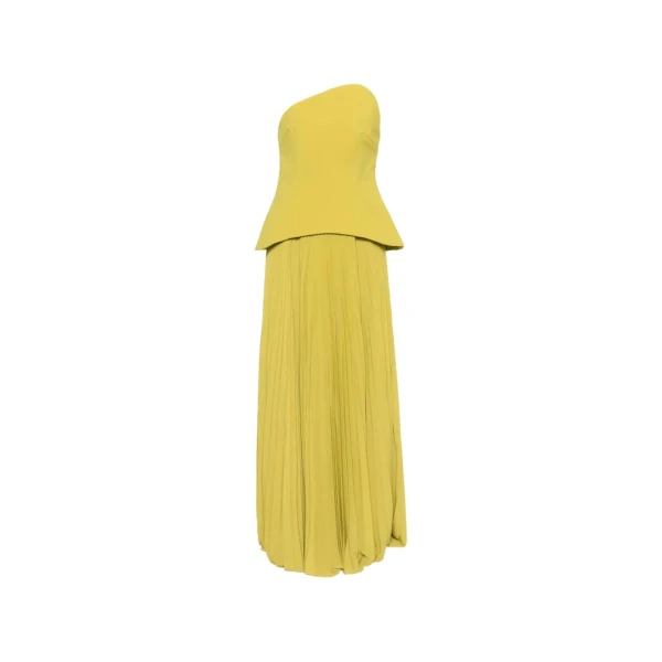 Solace London The Britt Maxi Dress in Chartreuse | Maxi Dresses | Coveti