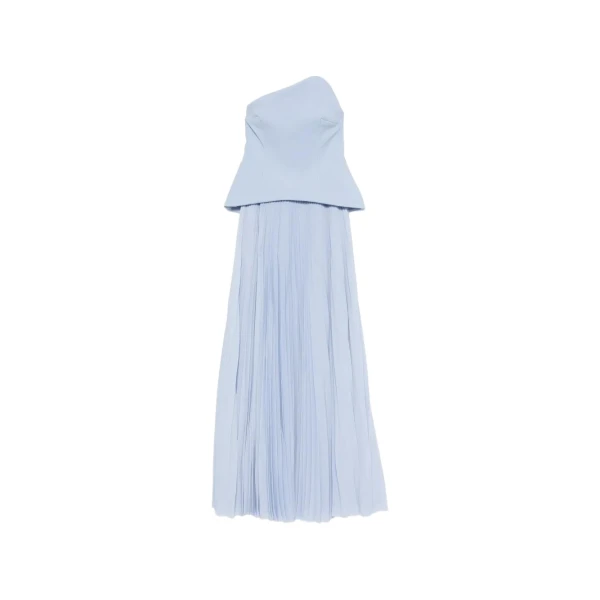 Solace London The Britt Maxi Dress in Light Blue | Maxi Dresses | Coveti