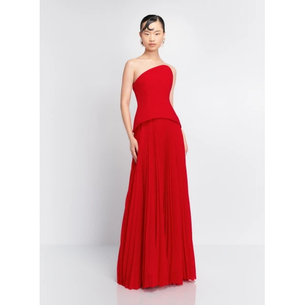 Solace London The Britt Maxi Dress in Red