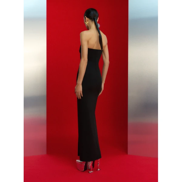 Solace London The Bysha Maxi Dress in Black