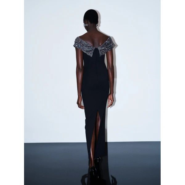Solace London The Cardinale Maxi Dress in Black