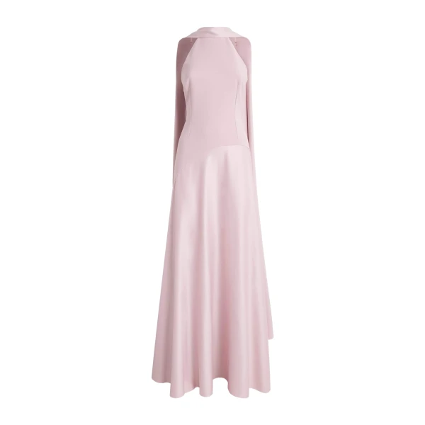 Solace London The Cece Maxi Dress in Petal Pink | Maxi Dresses | Coveti