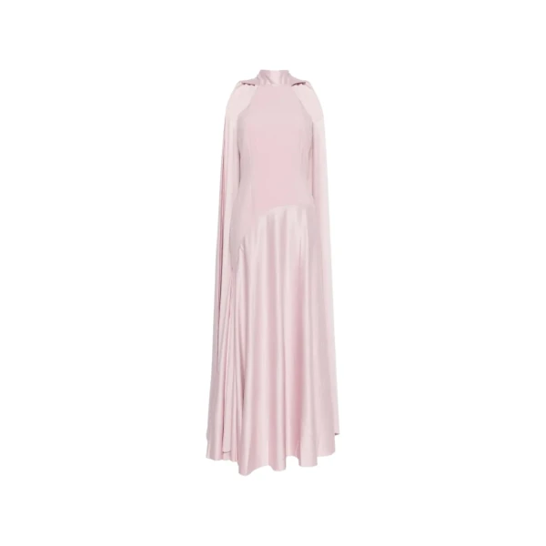 Solace London The Cece Maxi Dress in Putty Pink | Maxi Dresses | Coveti
