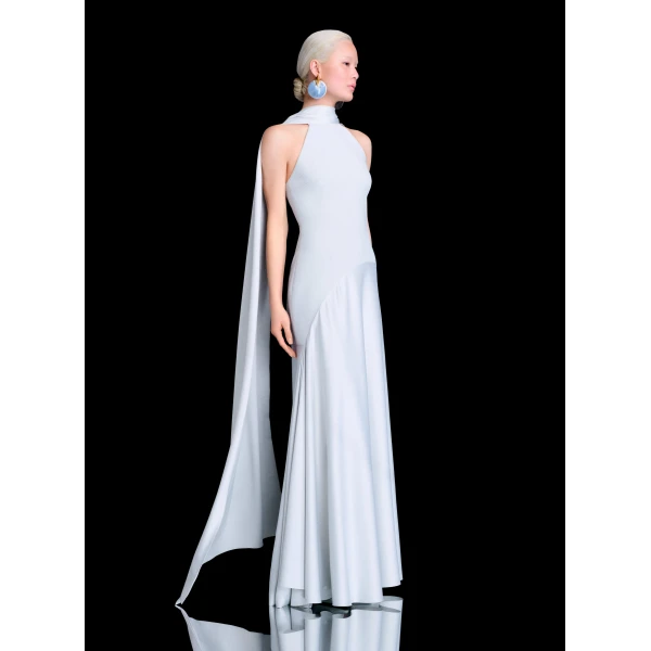 Solace London The Cece Maxi Dress in Silver