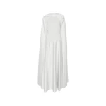 Solace London The Cece Maxi Dress in Silver | Maxi Dresses | Coveti