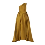 Solace London The Charo Maxi Dress in Gold | Maxi Dresses | Coveti