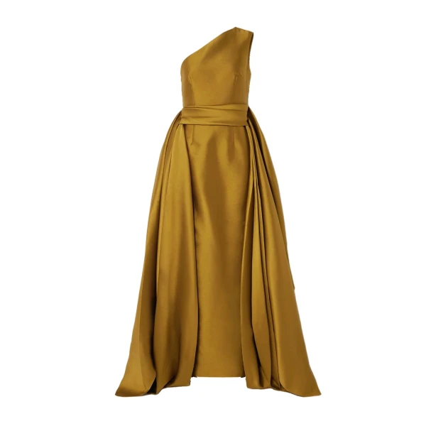 The Charo Maxi Dress in Gold