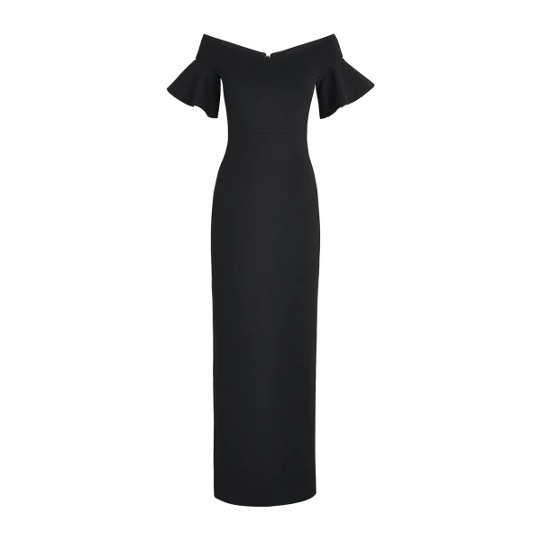 Solace London The Cielo Maxi Dress in Black | Maxi Dresses | Coveti