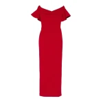 Solace London The Cielo Maxi Dress in Crimson Red | Maxi Dresses | Coveti