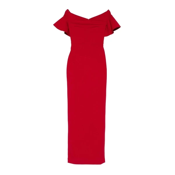 Solace London The Cielo Maxi Dress in Crimson Red | Maxi Dresses | Coveti