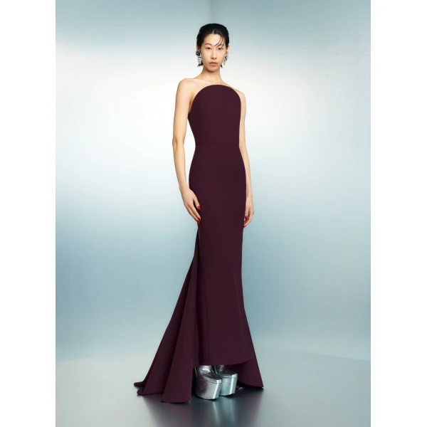 Solace London The Citra Maxi Dress in Raisin