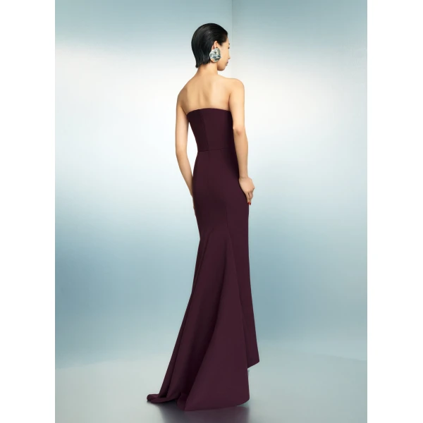 Solace London The Citra Maxi Dress in Raisin