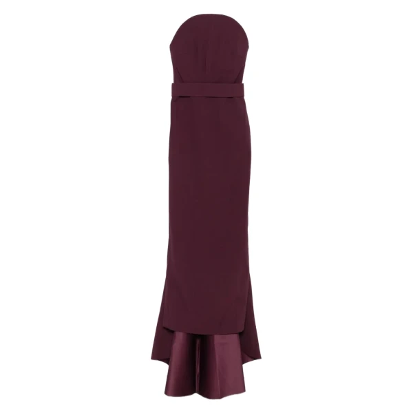 Solace London The Citra Maxi Dress in Raisin | Maxi Dresses | Coveti