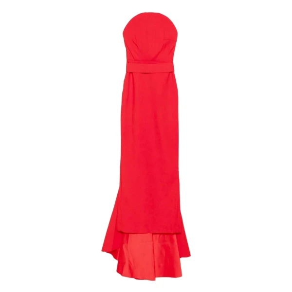 Solace London The Citra Maxi Dress in Red | Maxi Dresses | Coveti