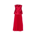 Solace London The Claudette Maxi Dress in Crimson Red | Maxi Dresses | Coveti