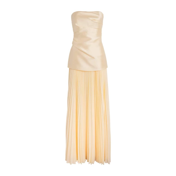 The Claudette Maxi Dress in Pearl