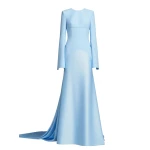 Solace London The Claudine Maxi Dress in Ice Blue | Maxi Dresses | Coveti