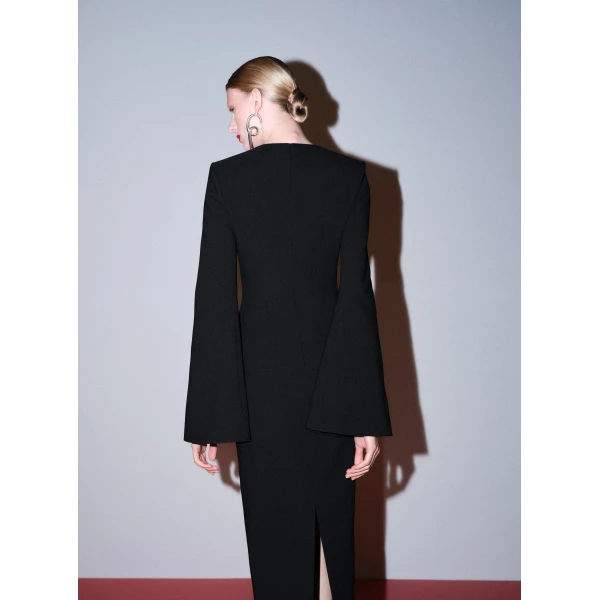 Solace London The Corday Maxi Dress in Black