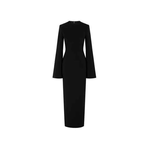 Solace London The Corday Maxi Dress in Black | Maxi Dresses | Coveti