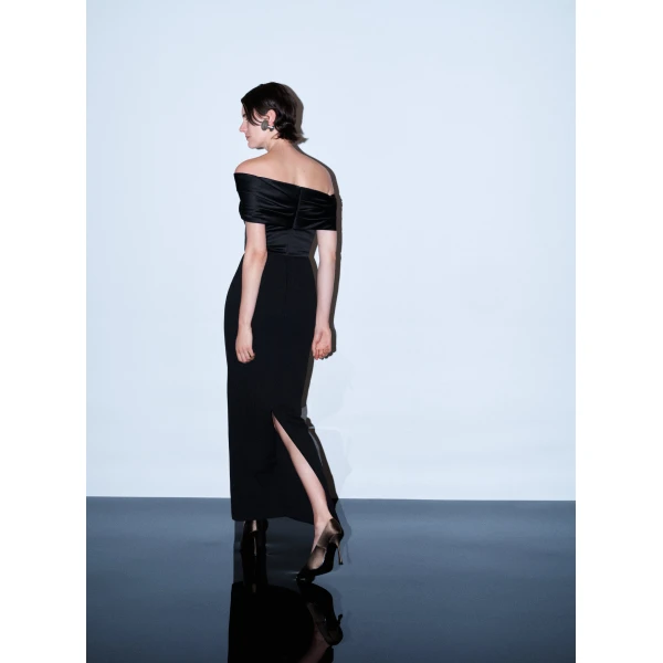 Solace London The Crawford Maxi Dress in Black