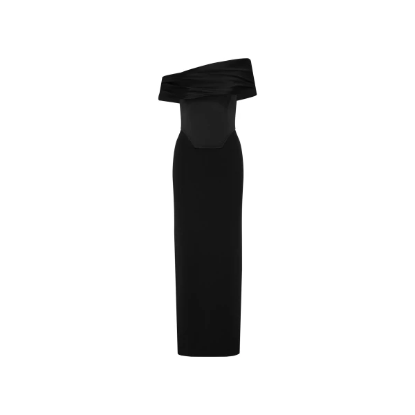 Solace London The Crawford Maxi Dress in Black | Maxi Dresses | Coveti