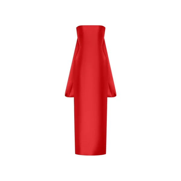 Solace London The Dandridge Maxi Dress in Red | Maxi Dresses | Coveti