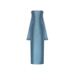 Solace London The Dandridge Maxi Dress in Slate Blue | Maxi Dresses | Coveti
