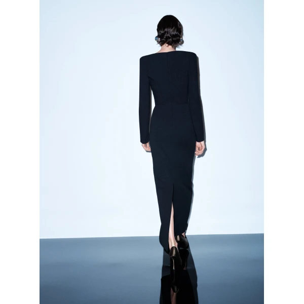 Solace London The Deacon Maxi Dress in Black