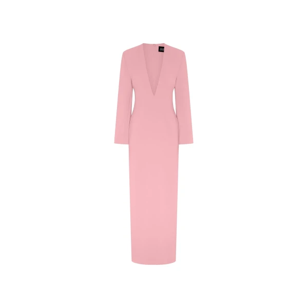 Solace London The Deacon Maxi Dress in Soft Pink | Maxi Dresses | Coveti