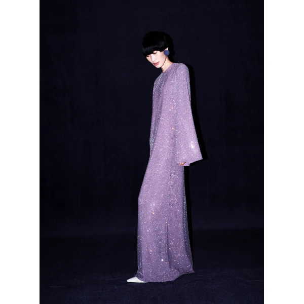 Solace London The Delano Maxi Dress in Acai