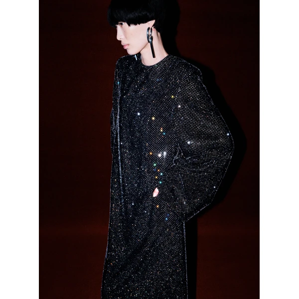 Solace London The Delano Maxi Dress in Black